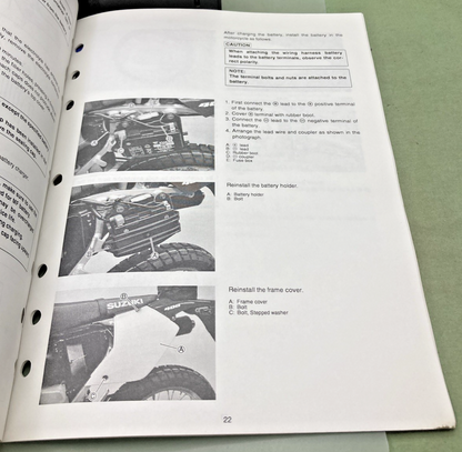 GENUINE SUZUKI 99505-01055-03E DR-Z400SK5 ASSY AND PRE-DELIVERY SERVICE GUIDE 04