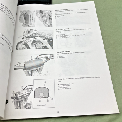 GENUINE SUZUKI 99505-01098-03E RM-Z450K8 ASSY AND PRE-DELIVERY SERVICE GUIDE '07