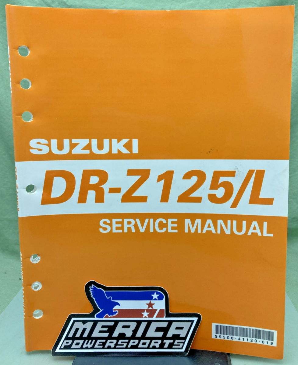GENUINE SUZUKI 99500-41120-01E DR-Z125/L SERVICE MANUAL 2002