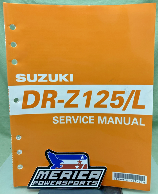 GENUINE SUZUKI 99500-41120-01E DR-Z125/L SERVICE MANUAL 2002
