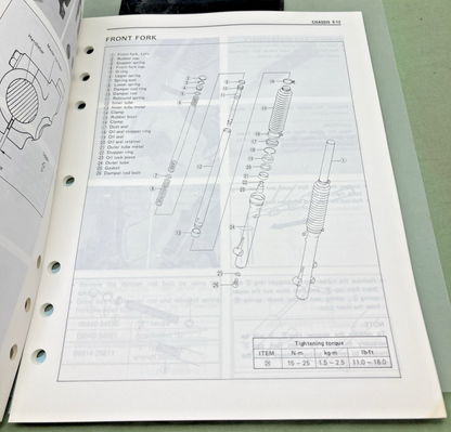 GENUINE SUZUKI 99500-41082-03E DR125 SERVICE MANUAL 1990