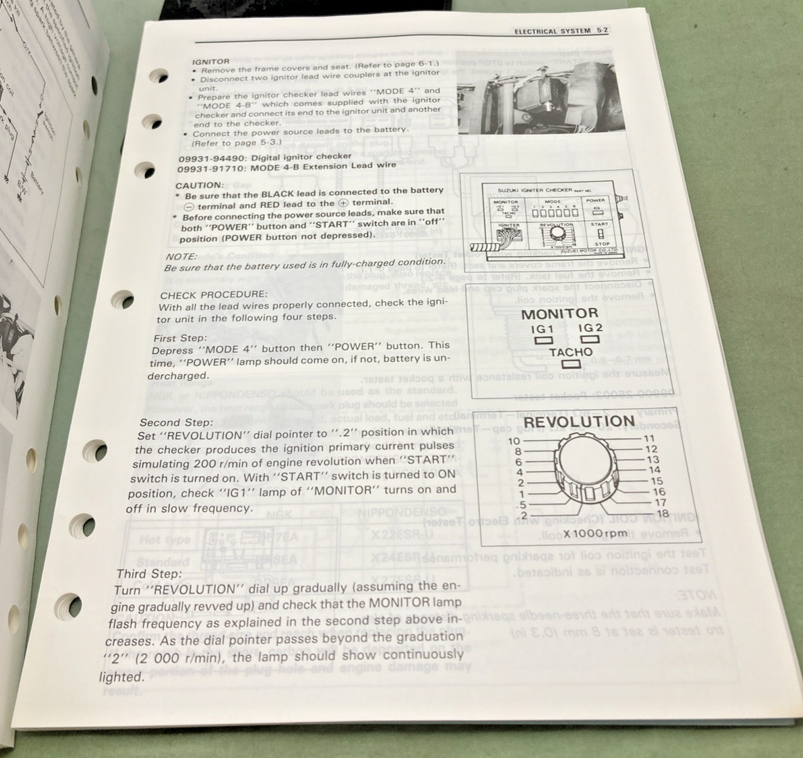 GENUINE SUZUKI 99500-31031-03E DR125SE SERVICE MANUAL 1993