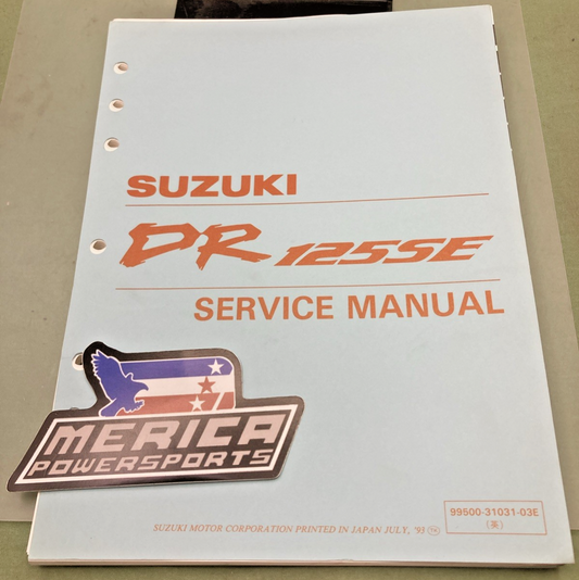 GENUINE SUZUKI 99500-31031-03E DR125SE SERVICE MANUAL 1993