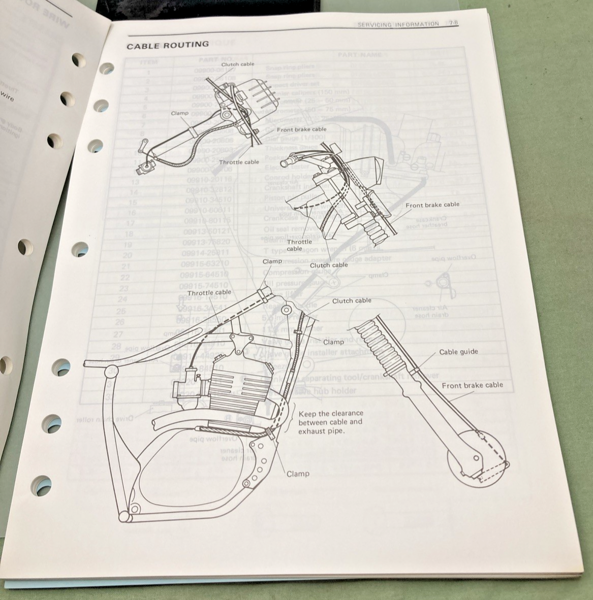 GENUINE SUZUKI 99500-41001-03E DR125 SERVICE MANUAL 1990