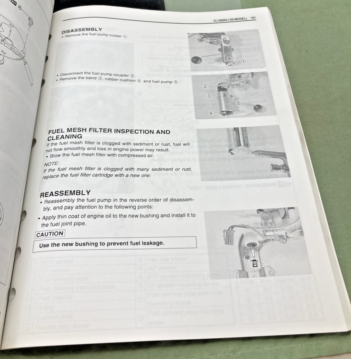 NEW GENUINE SUZUKI 99501-39550-03E VL1500 SUPPLEMENTARY SERVICE MANUAL