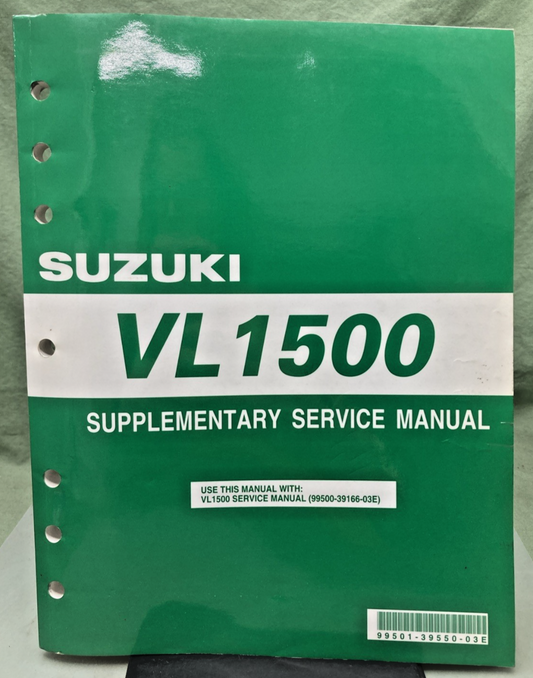 NEW GENUINE SUZUKI 99501-39550-03E VL1500 SUPPLEMENTARY SERVICE MANUAL