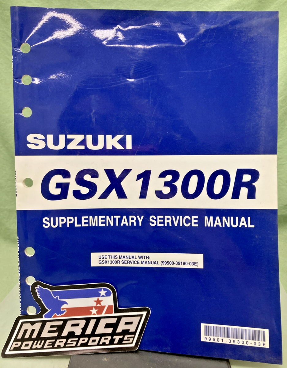 GENUINE SUZUKI 99501-39300-03E GSX1300R SUPPLEMENTARY SERVICE MANUAL 1999