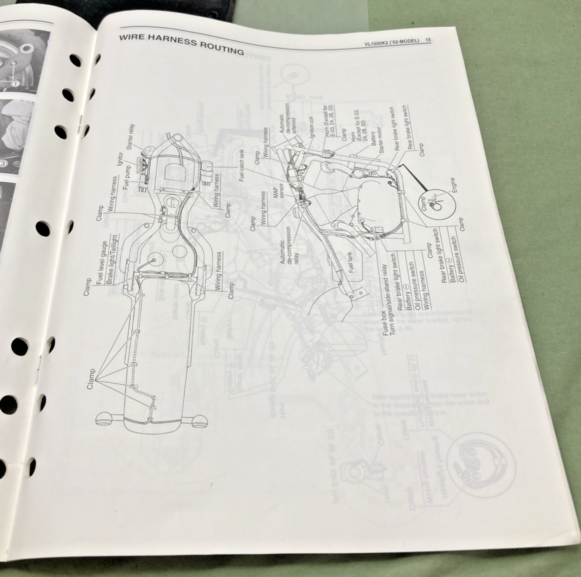 GENUINE SUZUKI 99501-39340-03E VL1500 SUPPLEMENTARY SERVICE MANUAL 2001