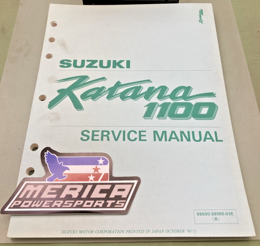 GENUINE SUZUKI 99500-39085-03E KATANA 1100 SERVICE MANUAL 1990