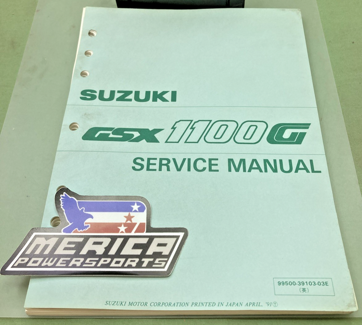 GENUINE SUZUKI 99500-39103-03E GSX1100G SERVICE MANUAL 1991