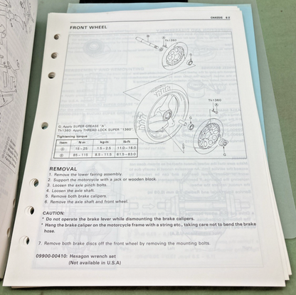 GENUINE SUZUKI 99500-39092-03E GSXR1100 SERVICE MANUAL 1990