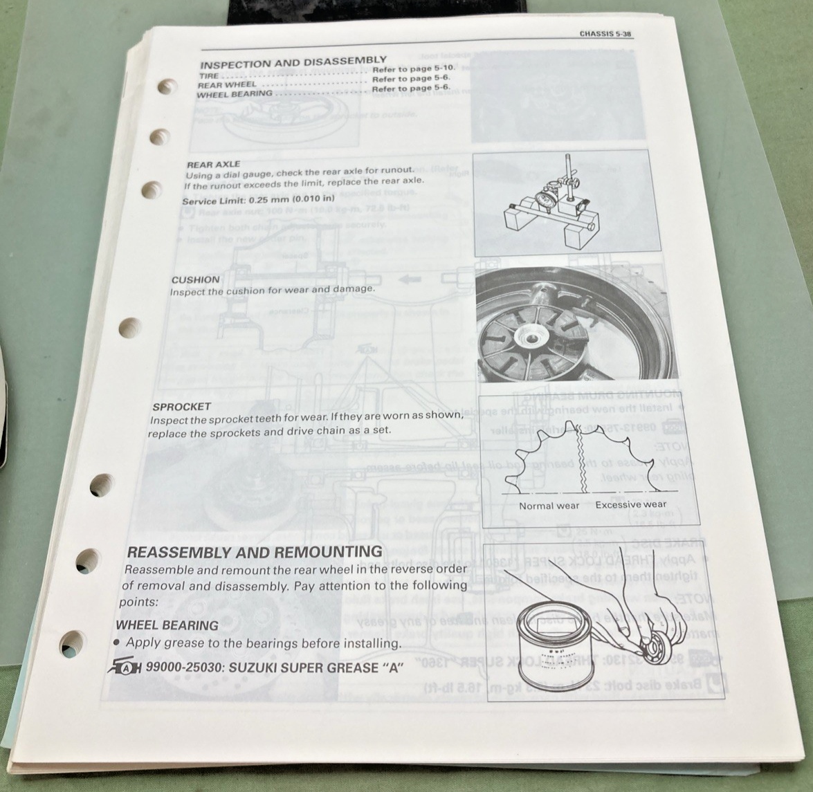 GENUINE SUZUKI 99500-39133-03E GSF1200S SERVICE MANUAL 1996