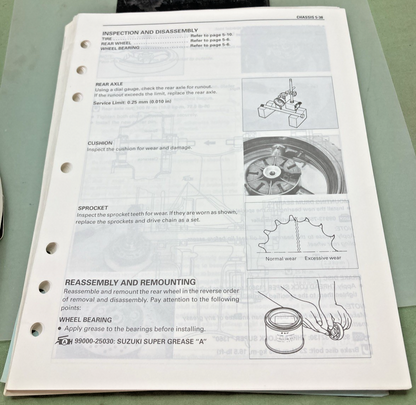 GENUINE SUZUKI 99500-39133-03E GSF1200S SERVICE MANUAL 1996
