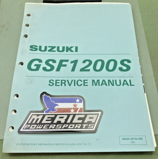 GENUINE SUZUKI 99500-39133-03E GSF1200S SERVICE MANUAL 1996