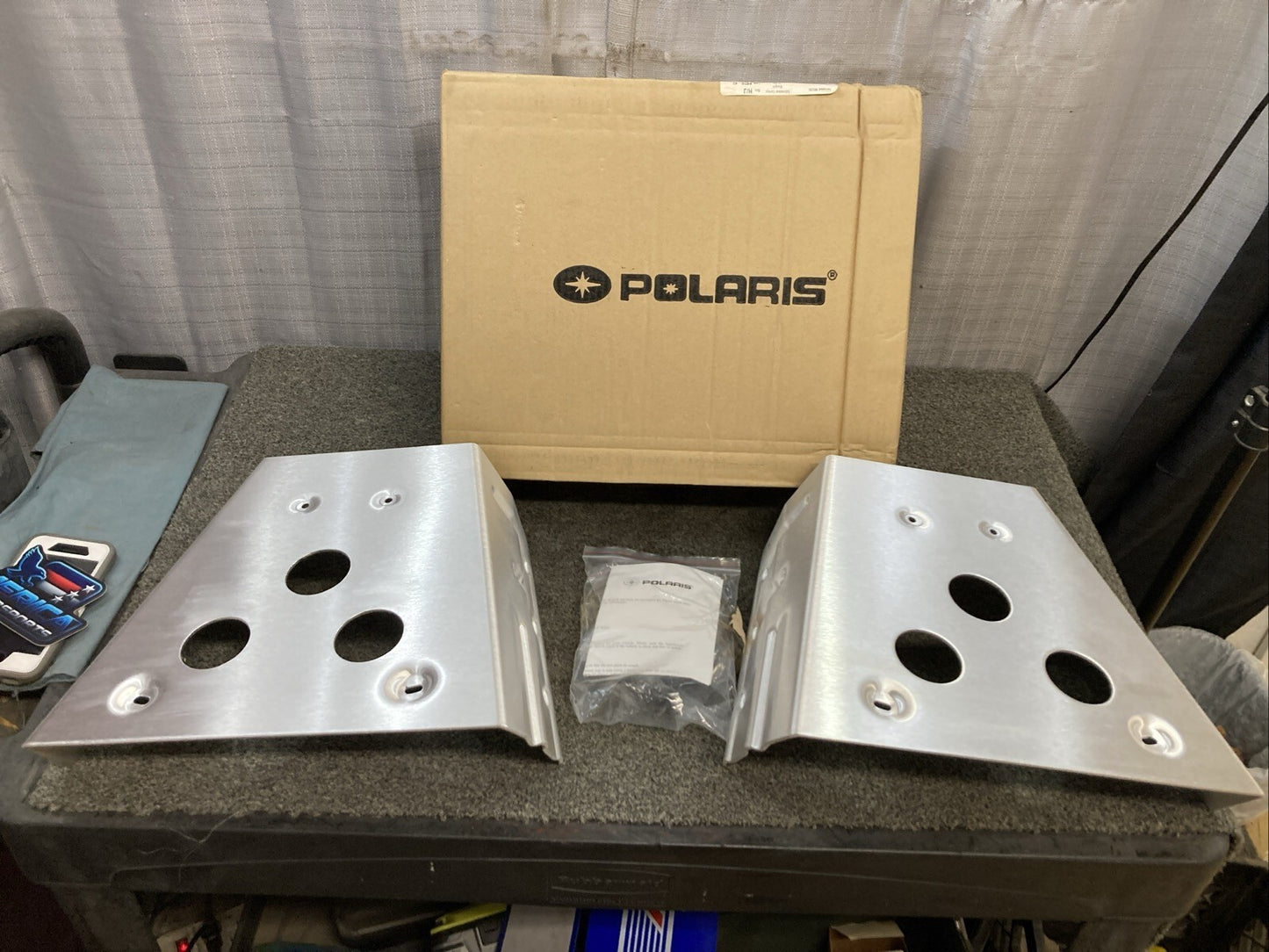 NEW GENUINE POLARIS 2878845 ALUMINUM REAR A-ARM GUARDS