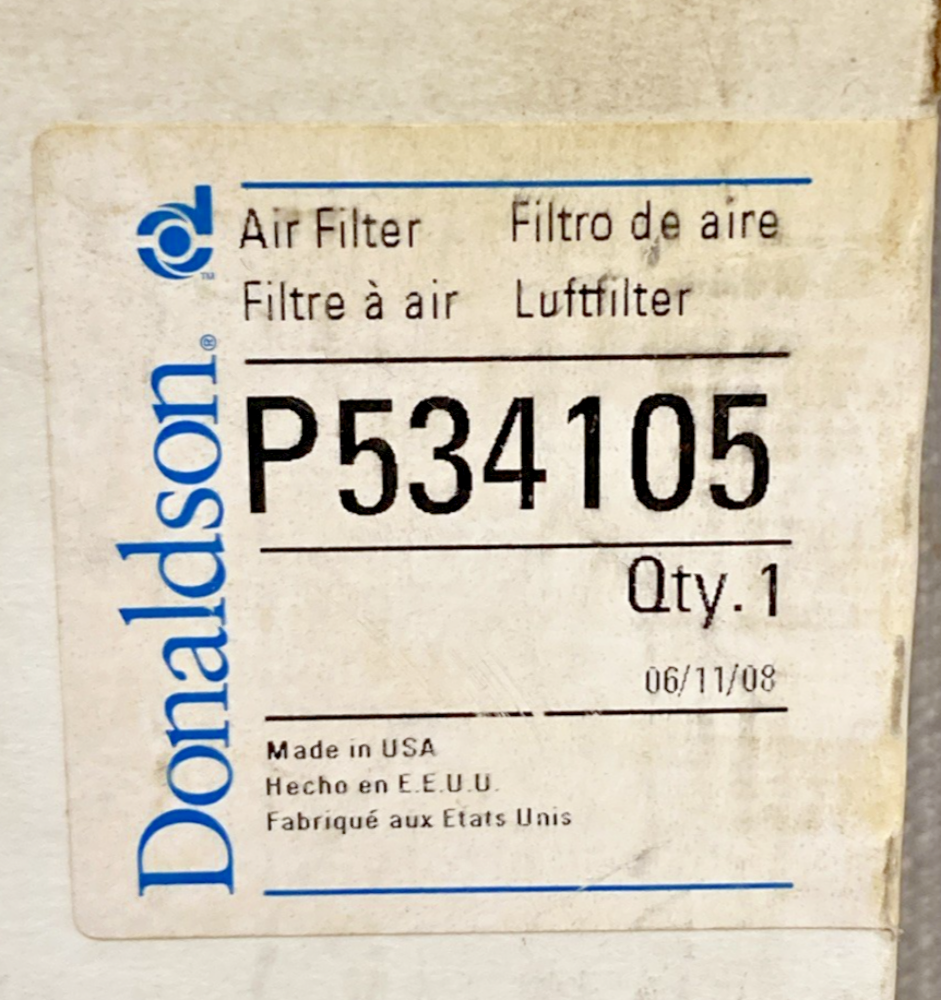 New Genuine Donaldson P534105 Air Filter