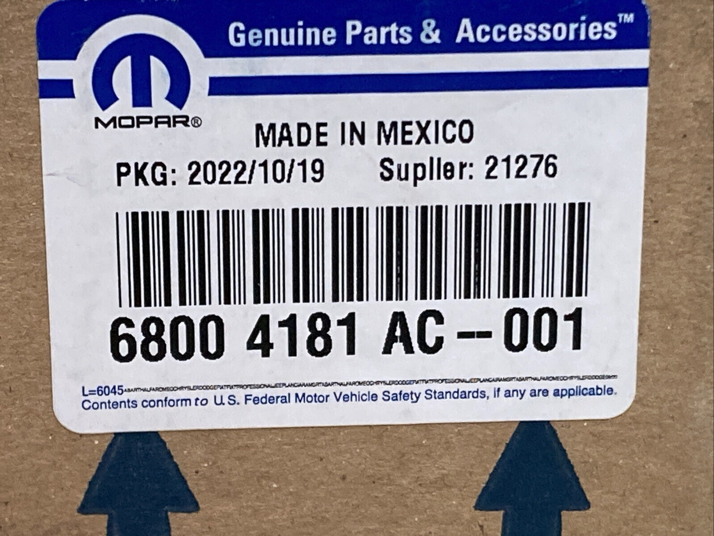 NEW GENUINE MOPAR 68004181AC Lamp-Park And Turn Signal 2007-2017 Jeep Patriot