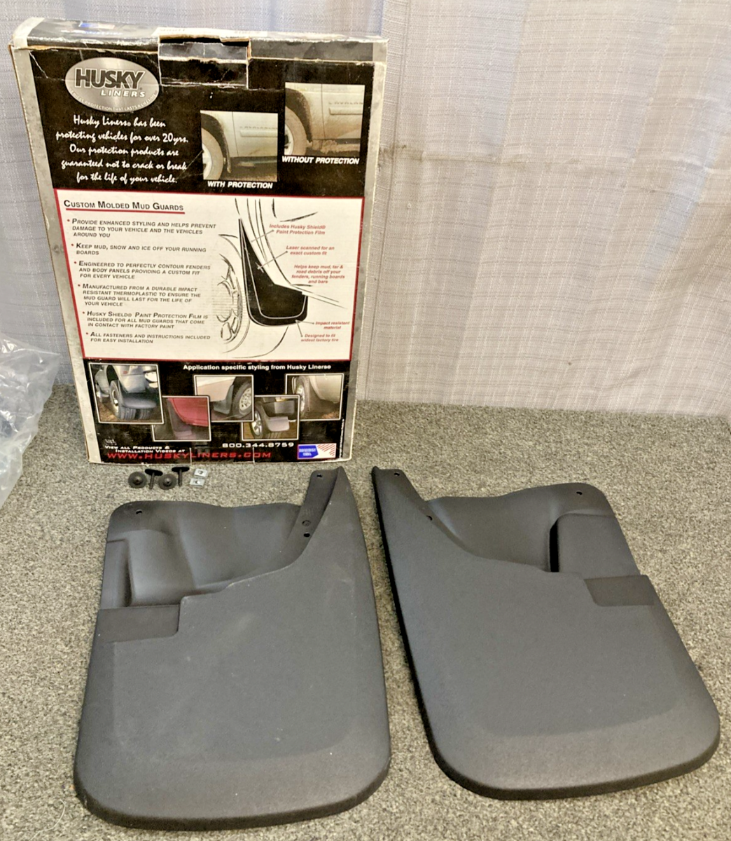 New Genuine Husky Liners 56681 Front Mud Guard Set