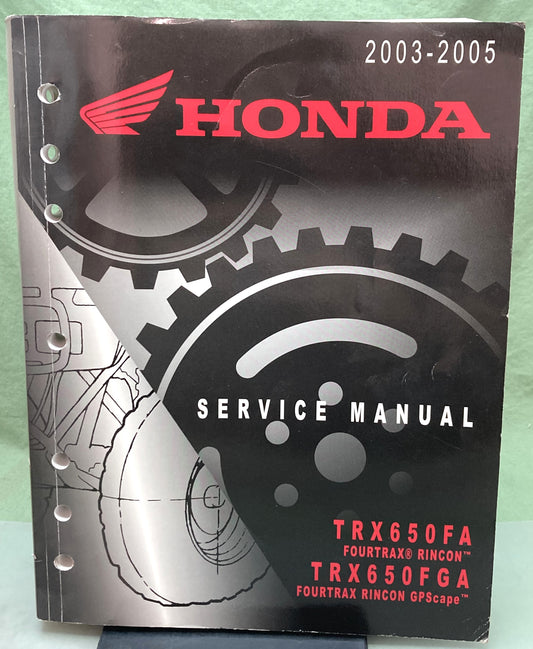 Genuine Honda 61HN802 TRX650FA TRX650FGA Service Manual 2003-2005