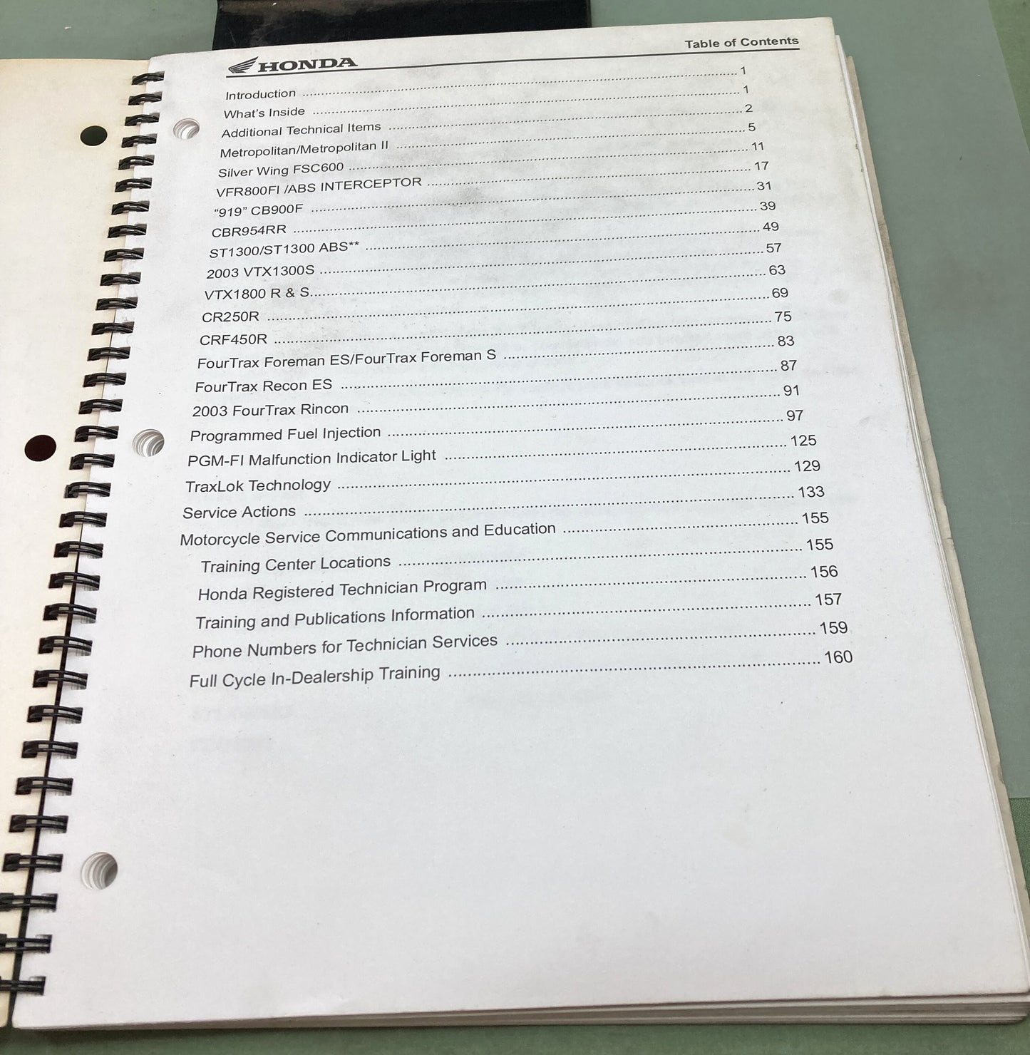 Genuine Honda S1720 Technician's New Model Guide 2002
