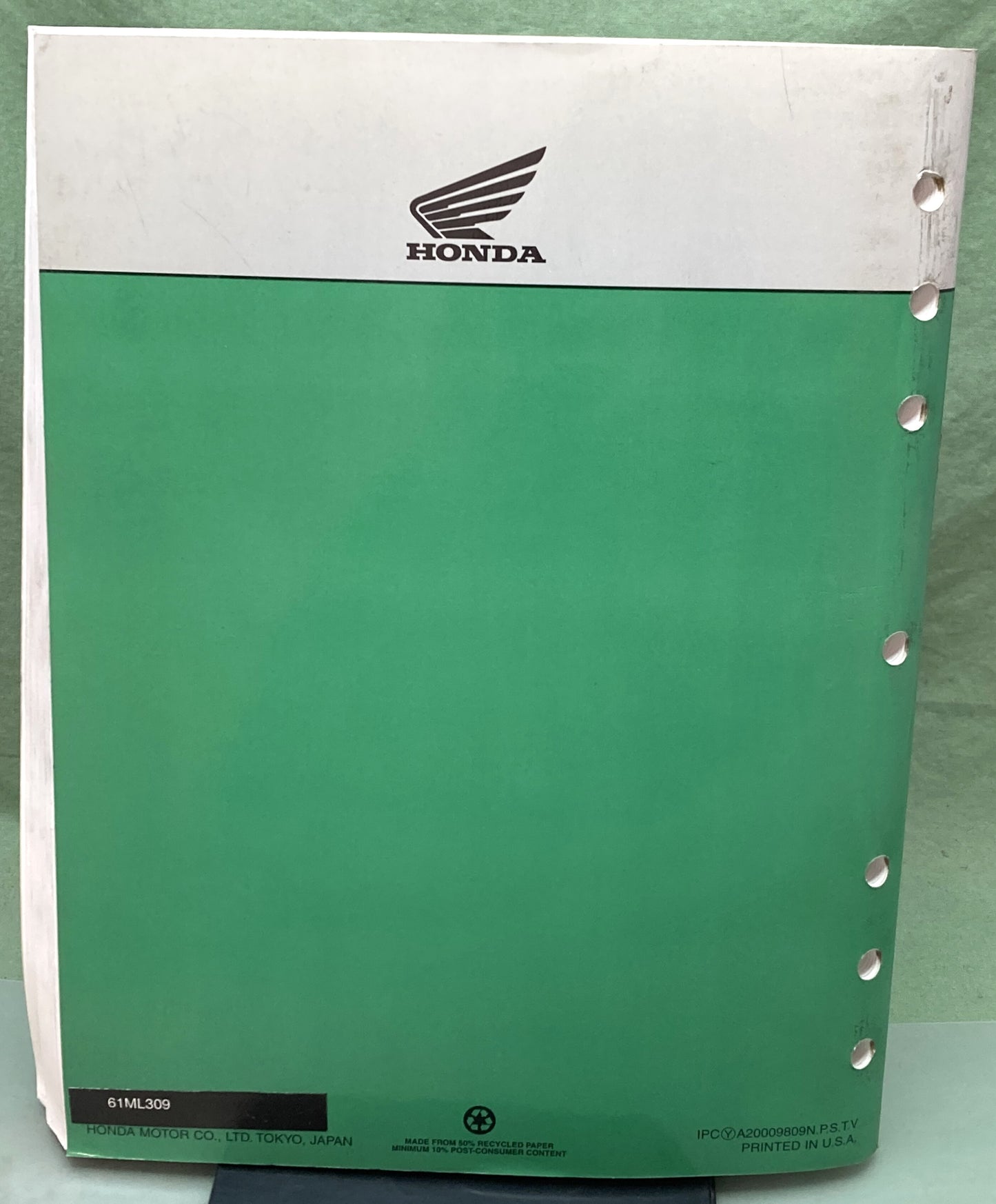 Genuine Honda 61ML309 CR500R Service Manual 1992-2001