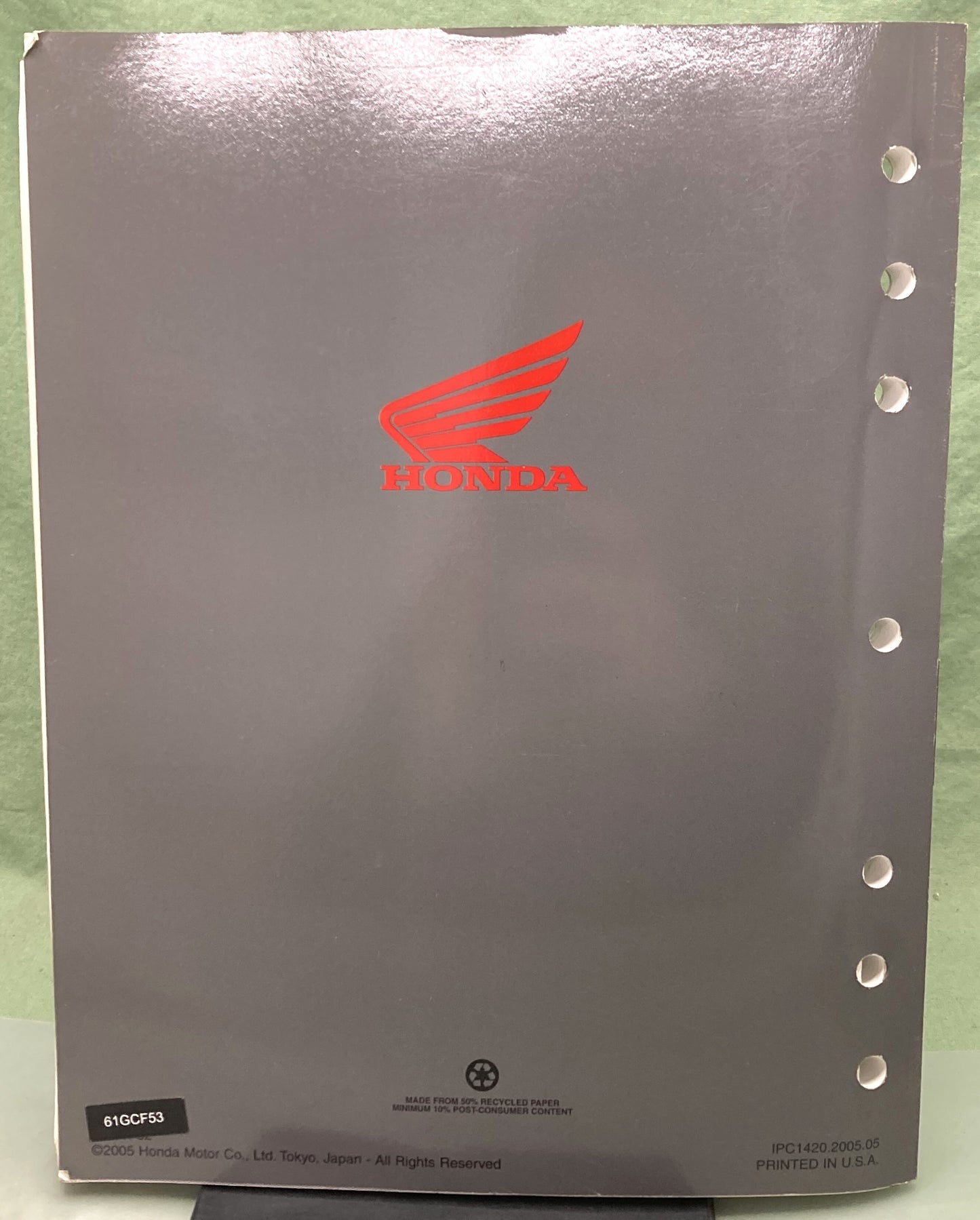 Genuine Honda 61GCF53 CRF70F Service Manual 2004-2007