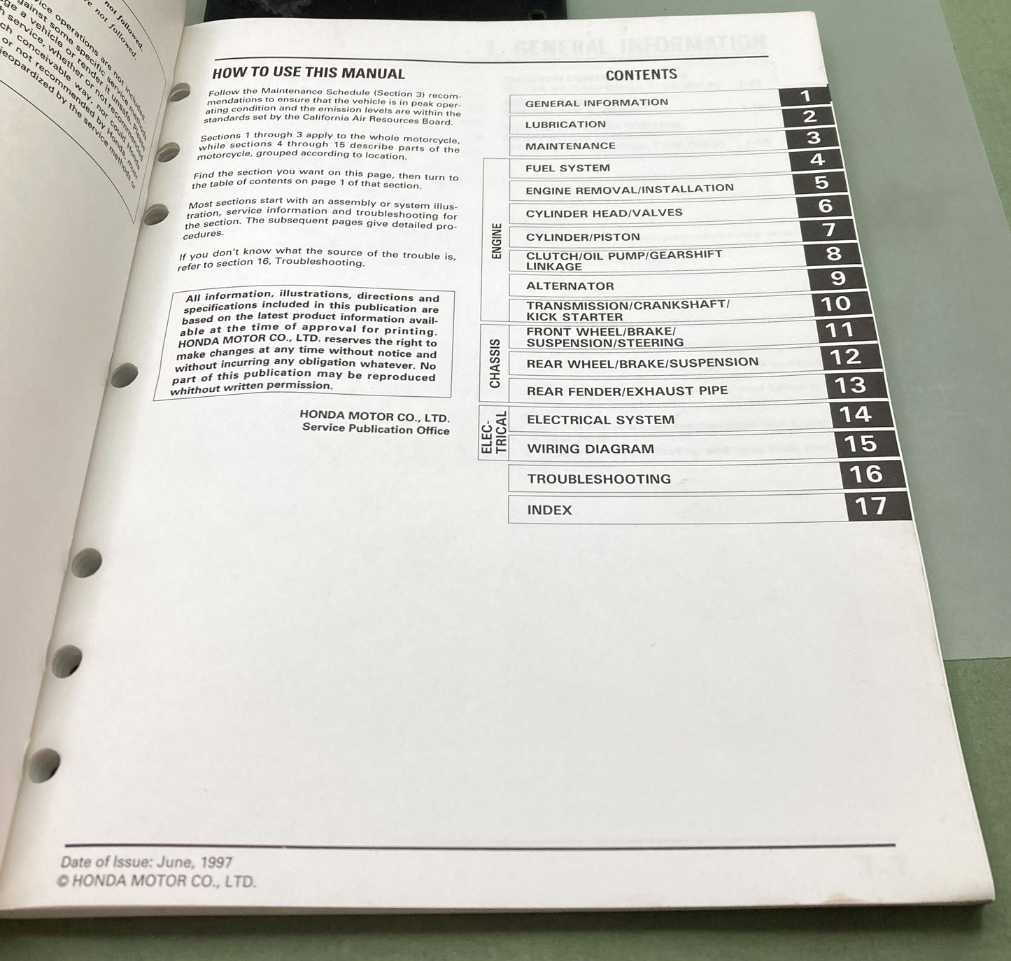 Genuine Honda 61KT010 XR200R Service Manual 1986-1999