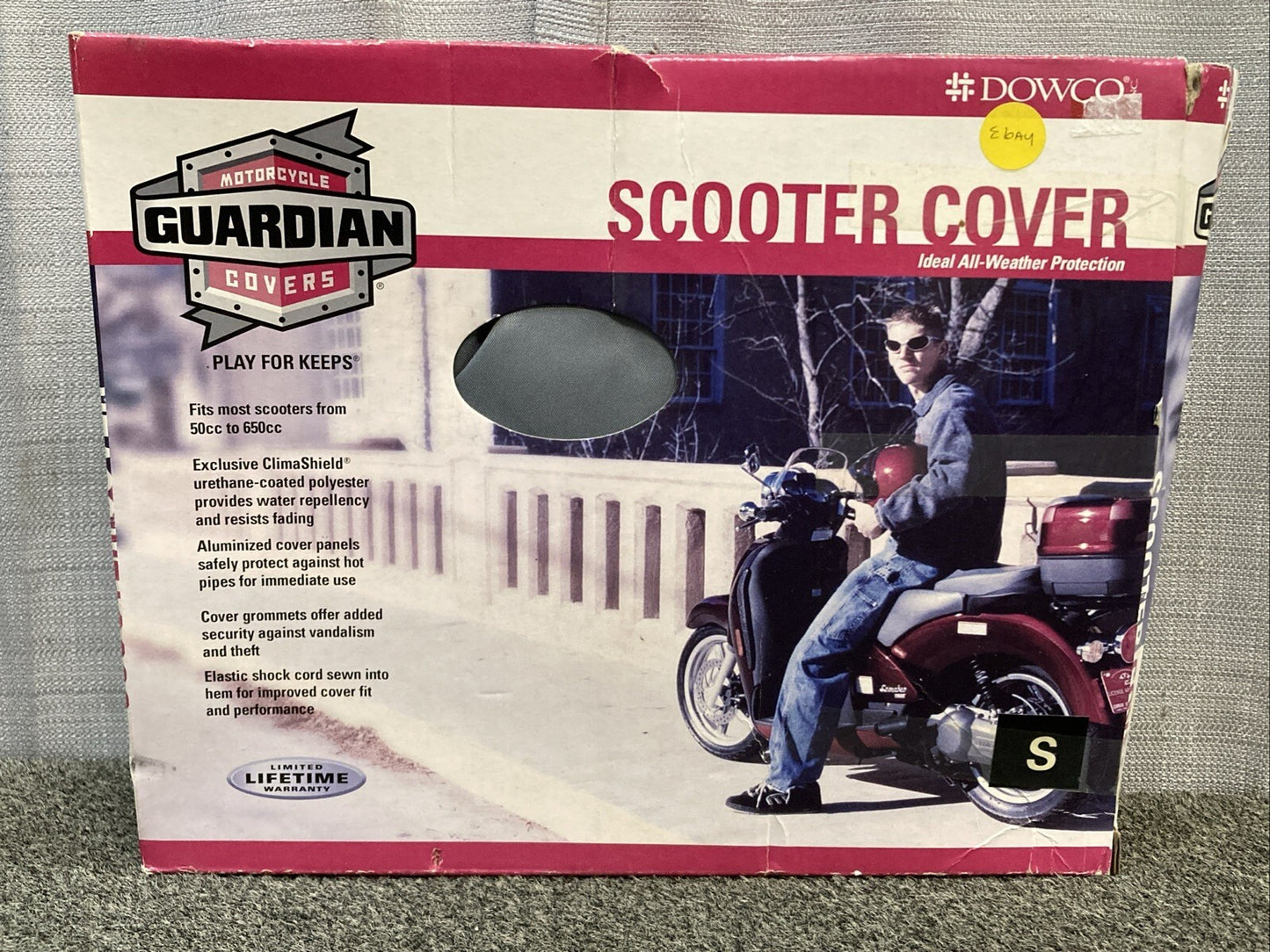 NEW GENUINE DOWCO GUARDIAN 50009-00 S SCOOTER COVER