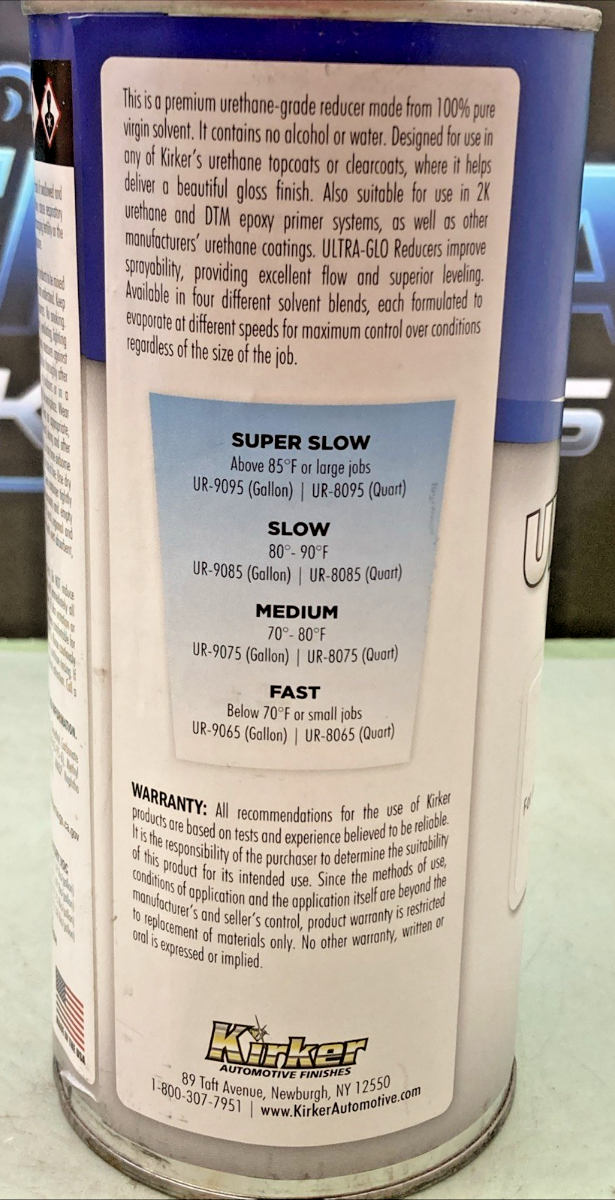 New Genuine Kirker UR-8065 Ultra-Gel Urethane Reducer Fast Speed 1 qt.
