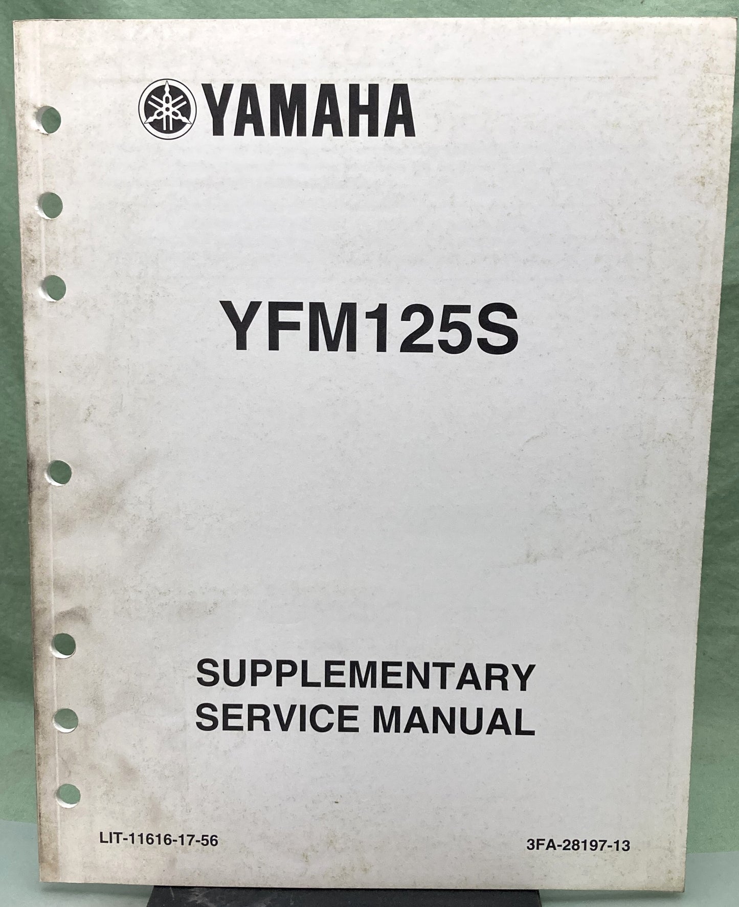 Genuine Yamaha LIT-11616-17-56 YFM125S Supp. Service Manual 2004
