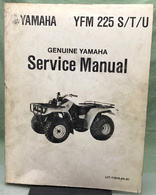 Genuine Yamaha LIT-11616-04-83 YFM225 S/T/U Service Manual 1986
