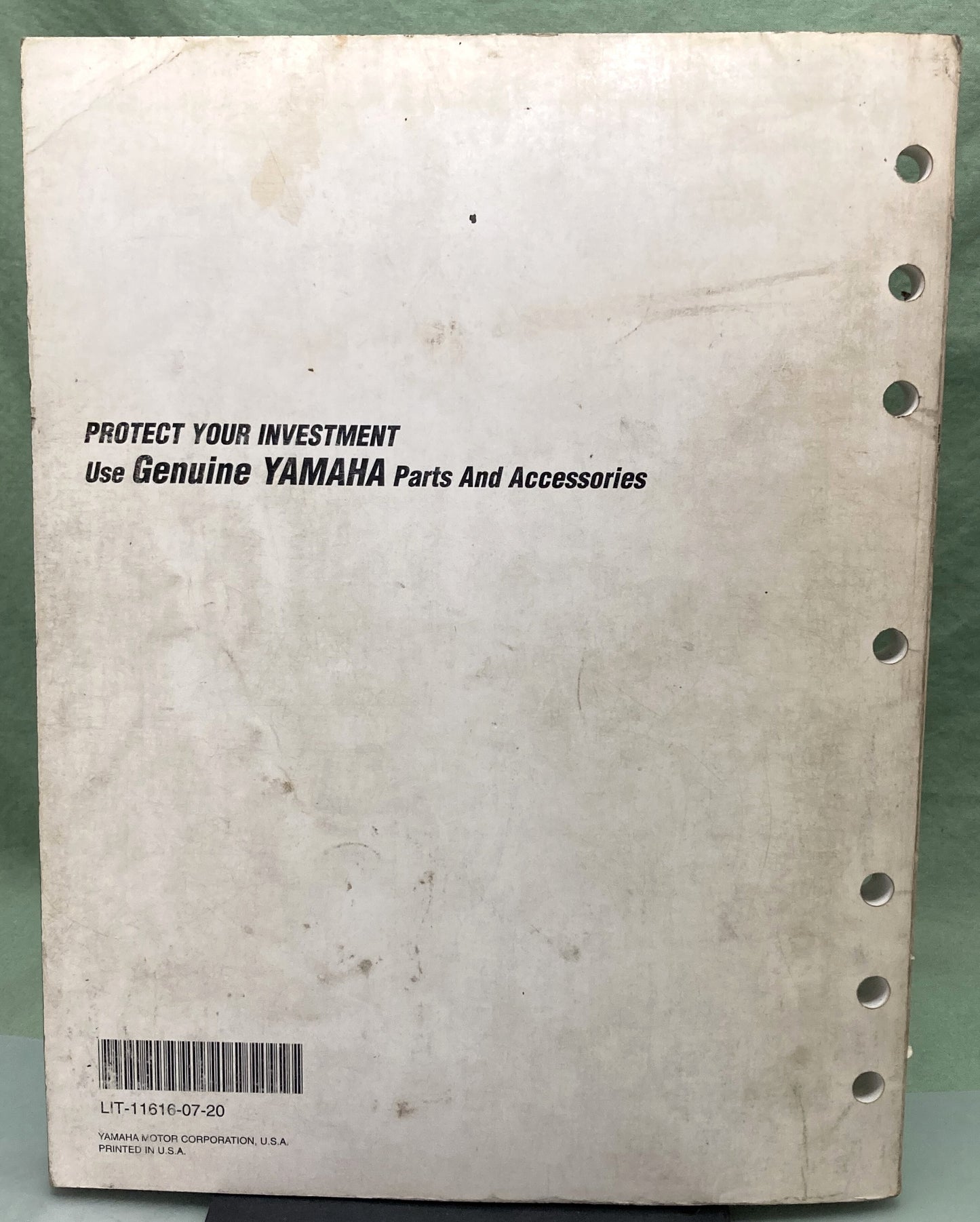 Genuine Yamaha LIT-11616-07-20 YFS200 U-A Service Manual 1990
