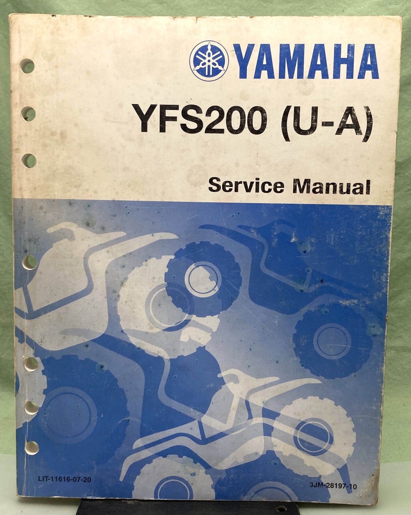 Genuine Yamaha LIT-11616-07-20 YFS200 U-A Service Manual 1990
