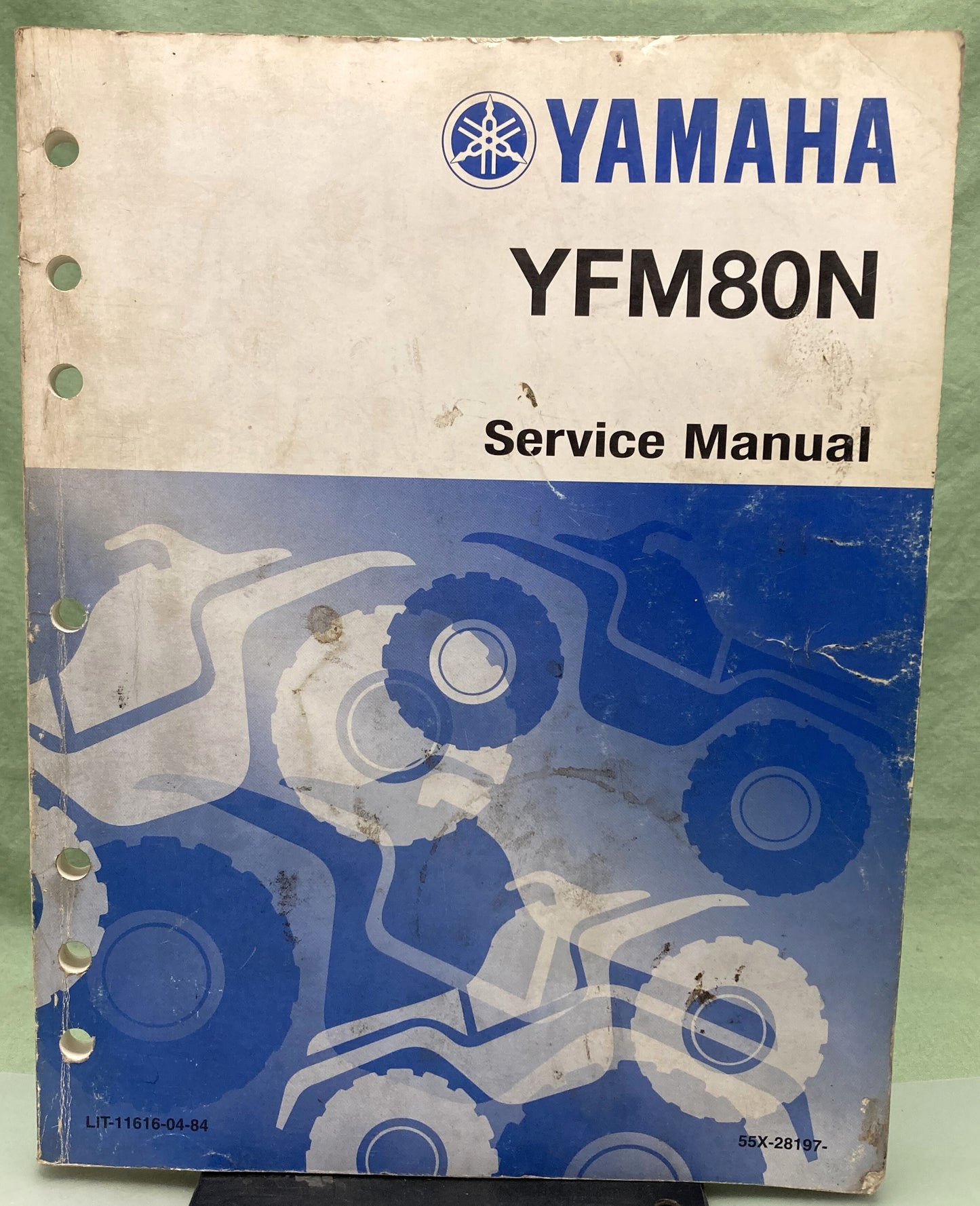 Genuine Yamaha LIT-11616-04-84 YFM80N Service Manual 1984