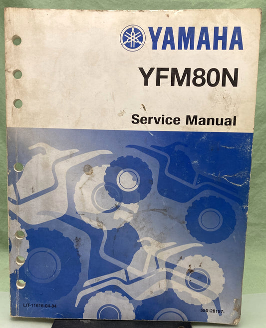 Genuine Yamaha LIT-11616-04-84 YFM80N Service Manual 1984