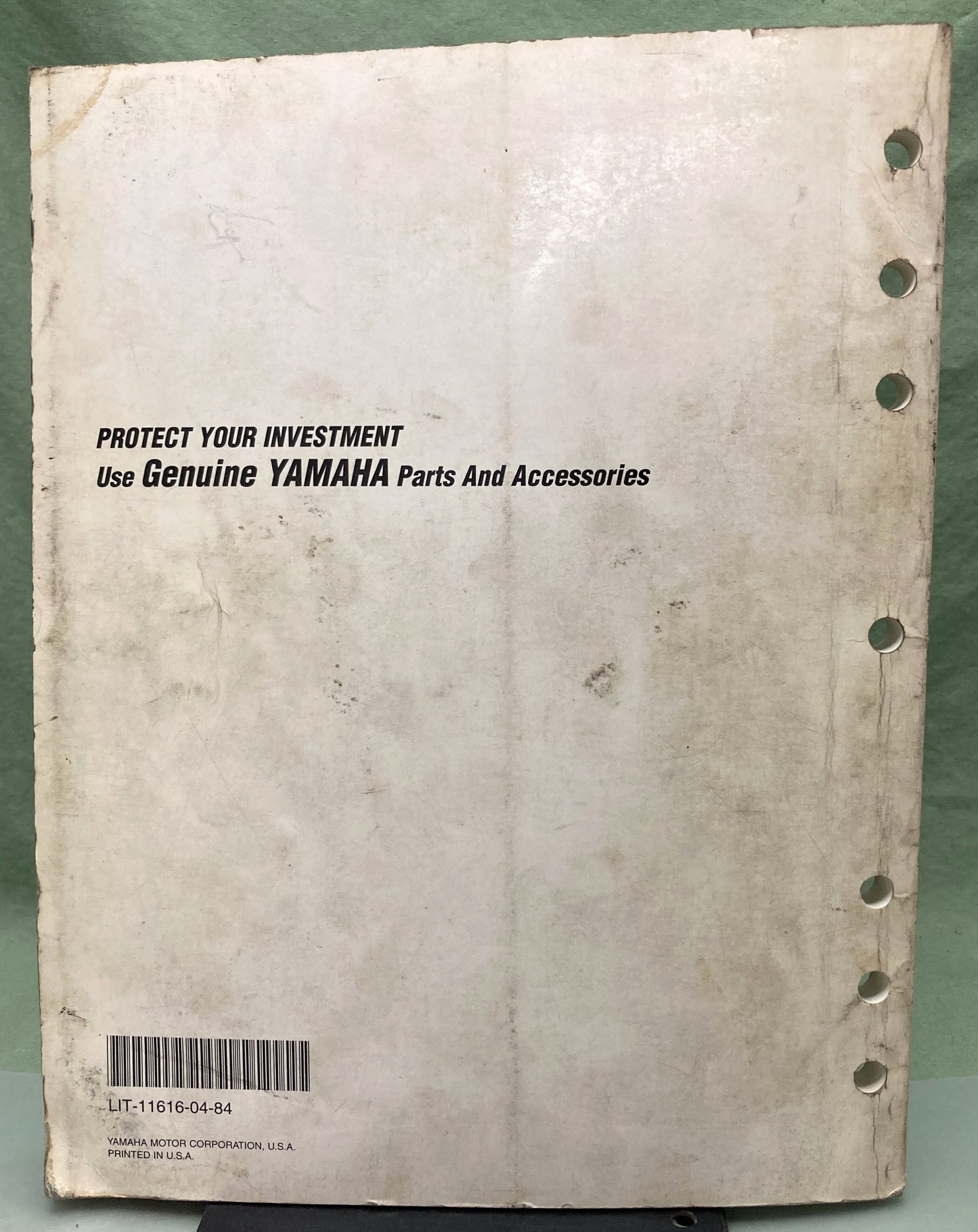 Genuine Yamaha LIT-11616-04-84 YFM80N Service Manual 1984