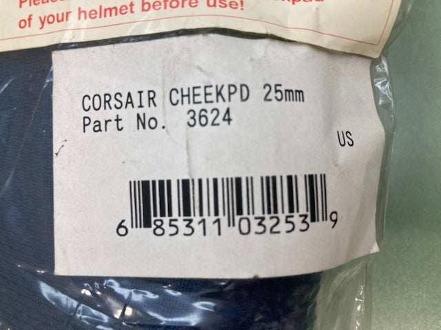 Arai 3624 Full Face Cheek Pad Set New Genuine