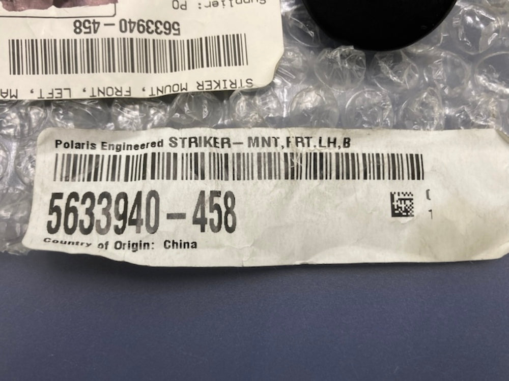 Polaris 5633940-458 Front LH Striker Mount New Genuine