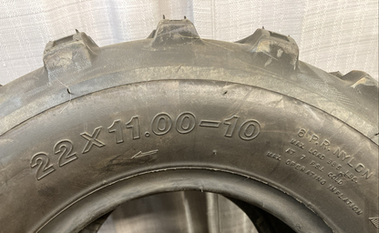 NEW GENUINE GBC AR1018 DIRT DEVIL A/T 22X11-10 6PR/LRC TL ATV/UTV TIRE
