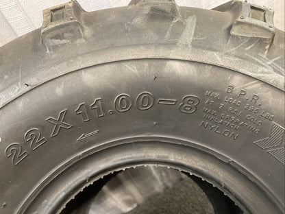 NEW GENUINE GBC AR0898 DIRT DEVIL A/T 22X11-8 6PR/LRC TL ATV/UTV TIRE
