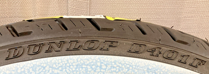 NEW GENUINE DUNLOP D401F 100/90-19 57H TL FRONT MOTORCYCLE TIRE 302425 HD