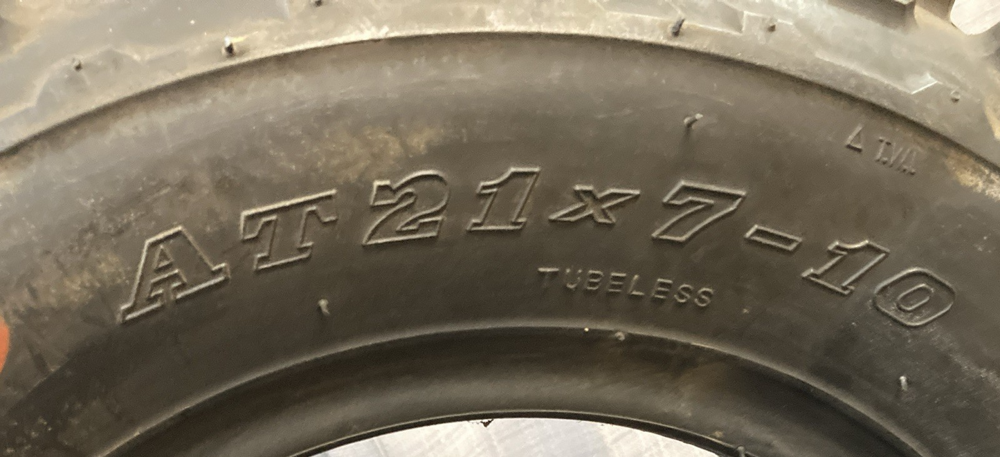 NEW GENUINE CHENG SHIN C8737 CST 21X7-10 18F TL 2 PLY OFFROAD FRONT ATV TIRE