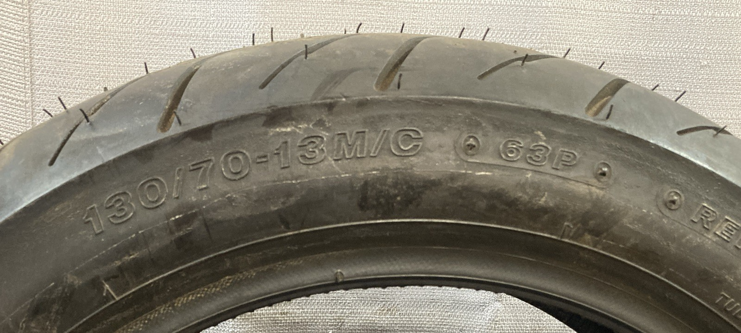 BRIDGESTONE HOOP B02 130/70-13 63P TL REAR MOTORCYCLE TIRE