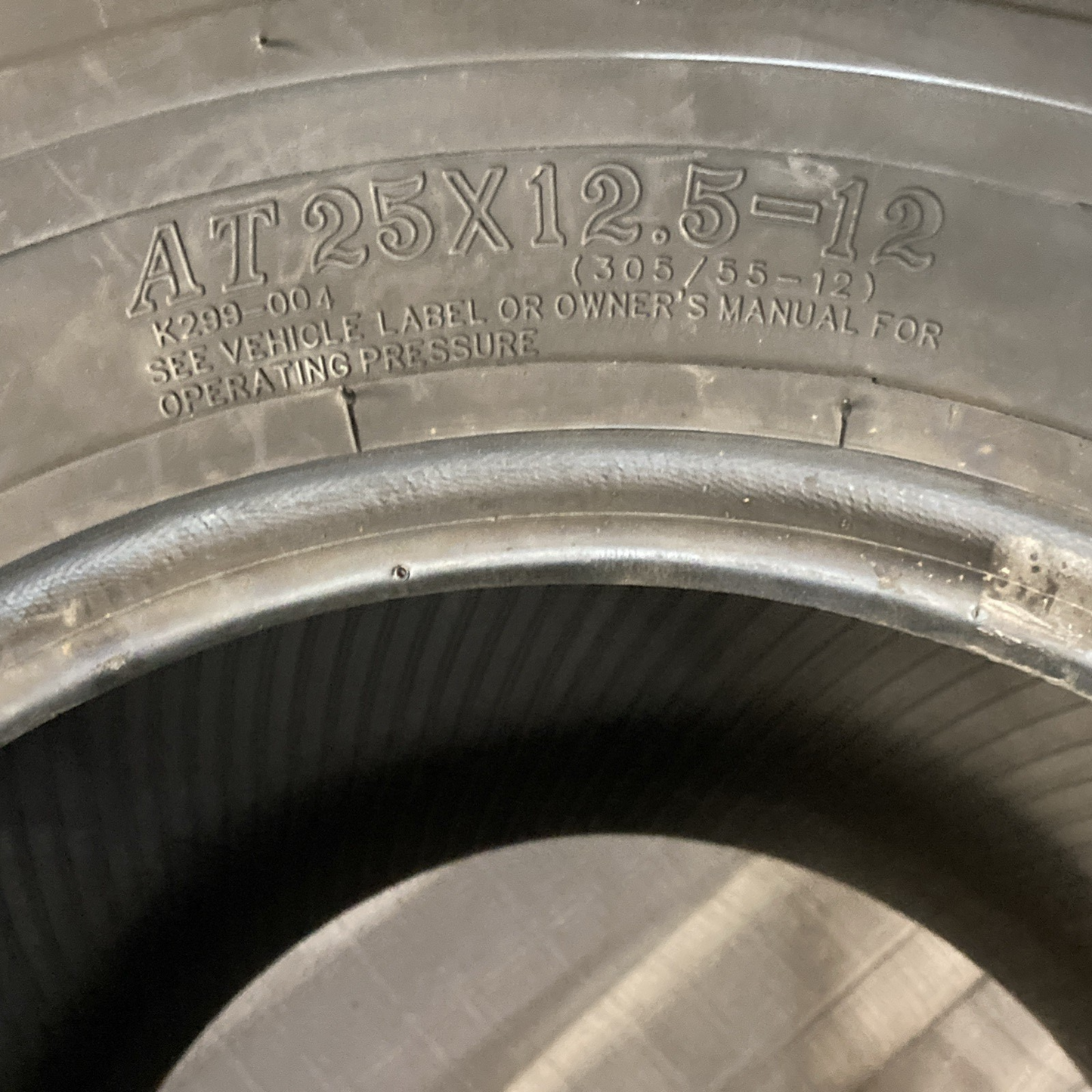 NEW GENUINE KENDA K299 BEAR CLAW 25X12.5-12 6 PLY MUD SNOW TIRE