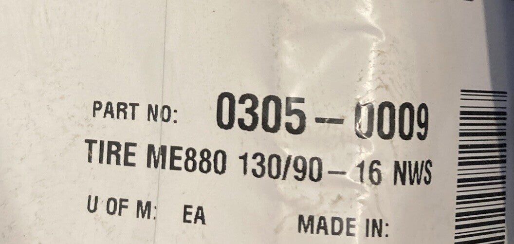 NEW GENUINE METZELER 1040800 130/90-16 M/C 67H ME880 FRONT TIRE