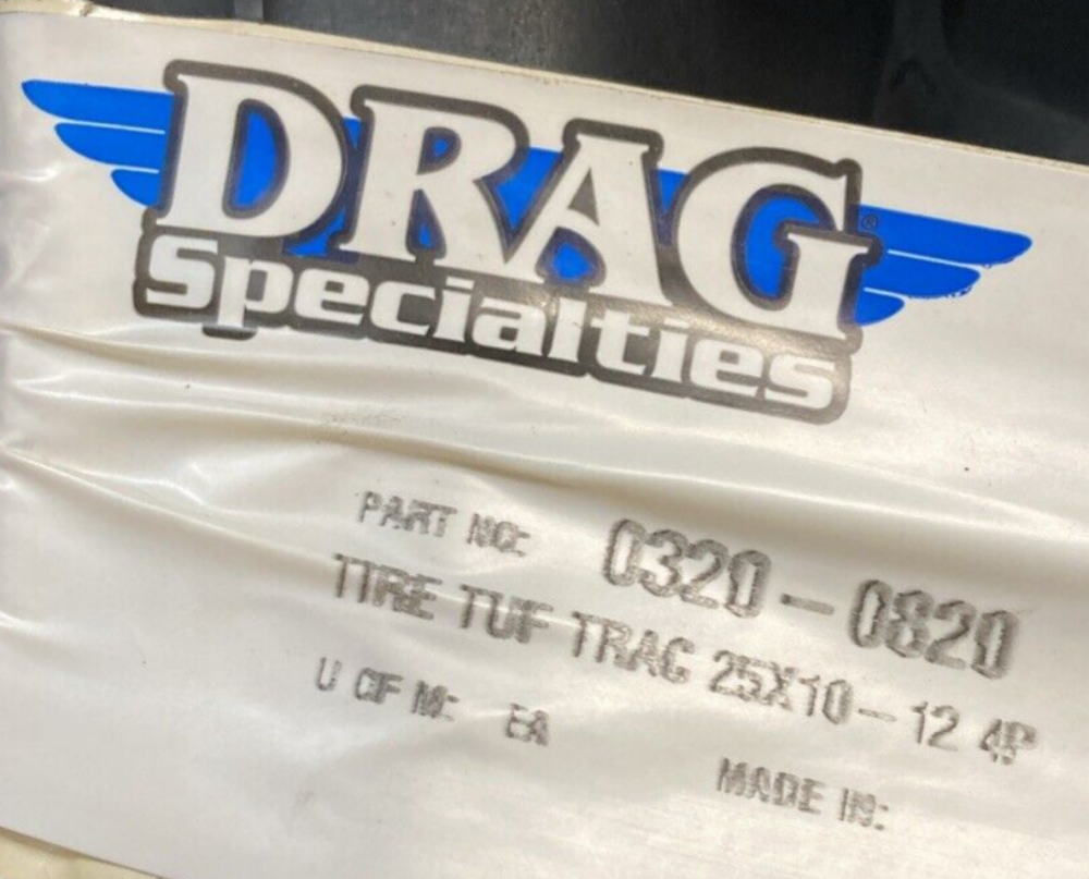 NEW GENUINE MOOSE 0320-0820 Tuf Trac 25x10-12 Front or Rear TUBELESS ATV Tire