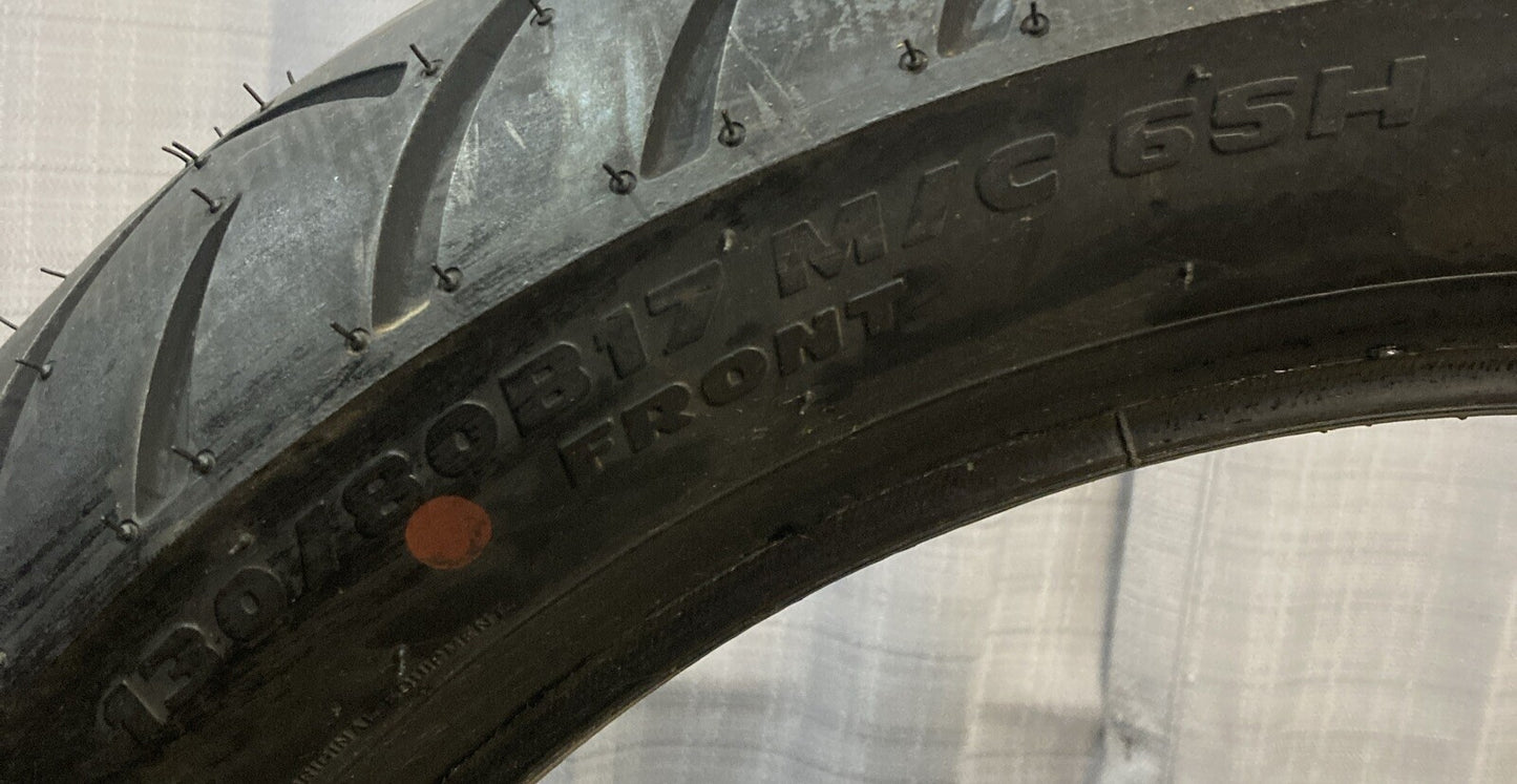NEW GENUINE METZELER 2318200 130/80B17 M/C 65H ME888 FRONT TIRE