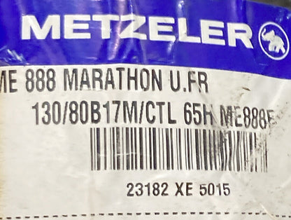 NEW GENUINE METZELER 2318200 130/80B17 M/C 65H ME888 FRONT TIRE