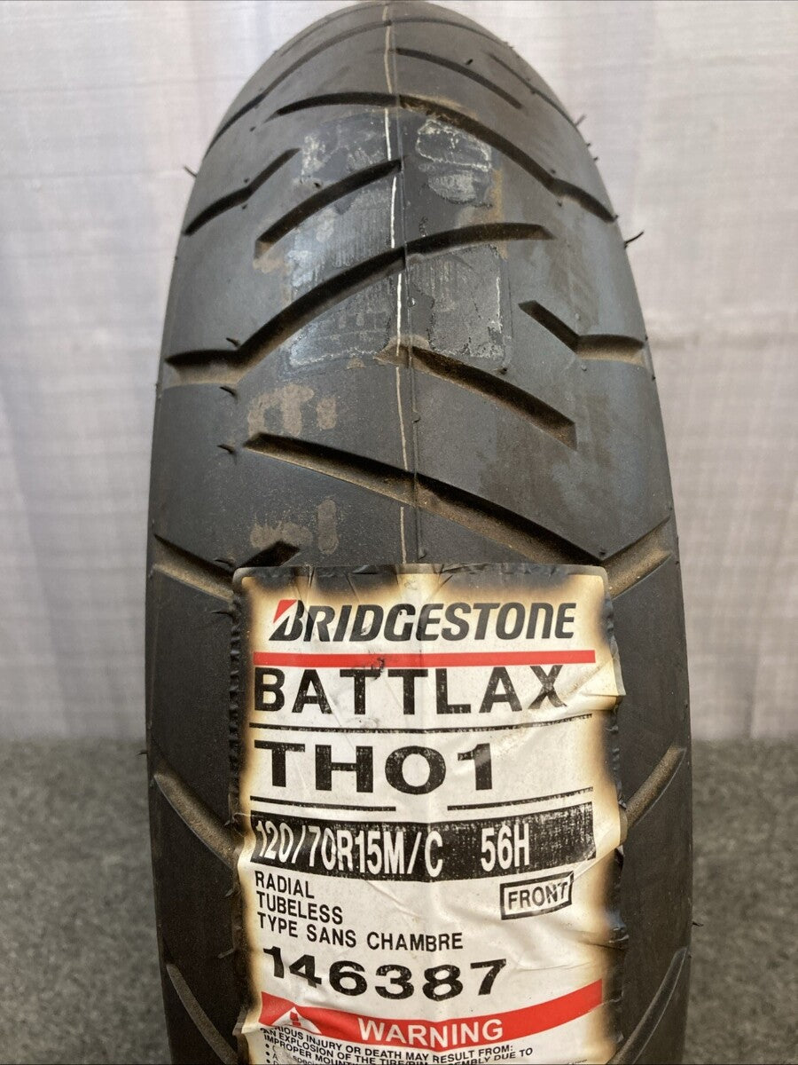 NEW BRIDGESTONE BATTLAX TH01 120/70R15 56H TL FRONT MOTORCYCLE TIRE 146387
