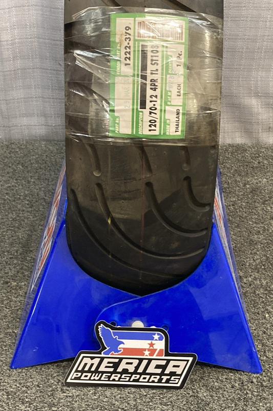 NEW AMS ST108 120/70-12 TL FRONT/REAR SCOOTER TIRE 0340-0666